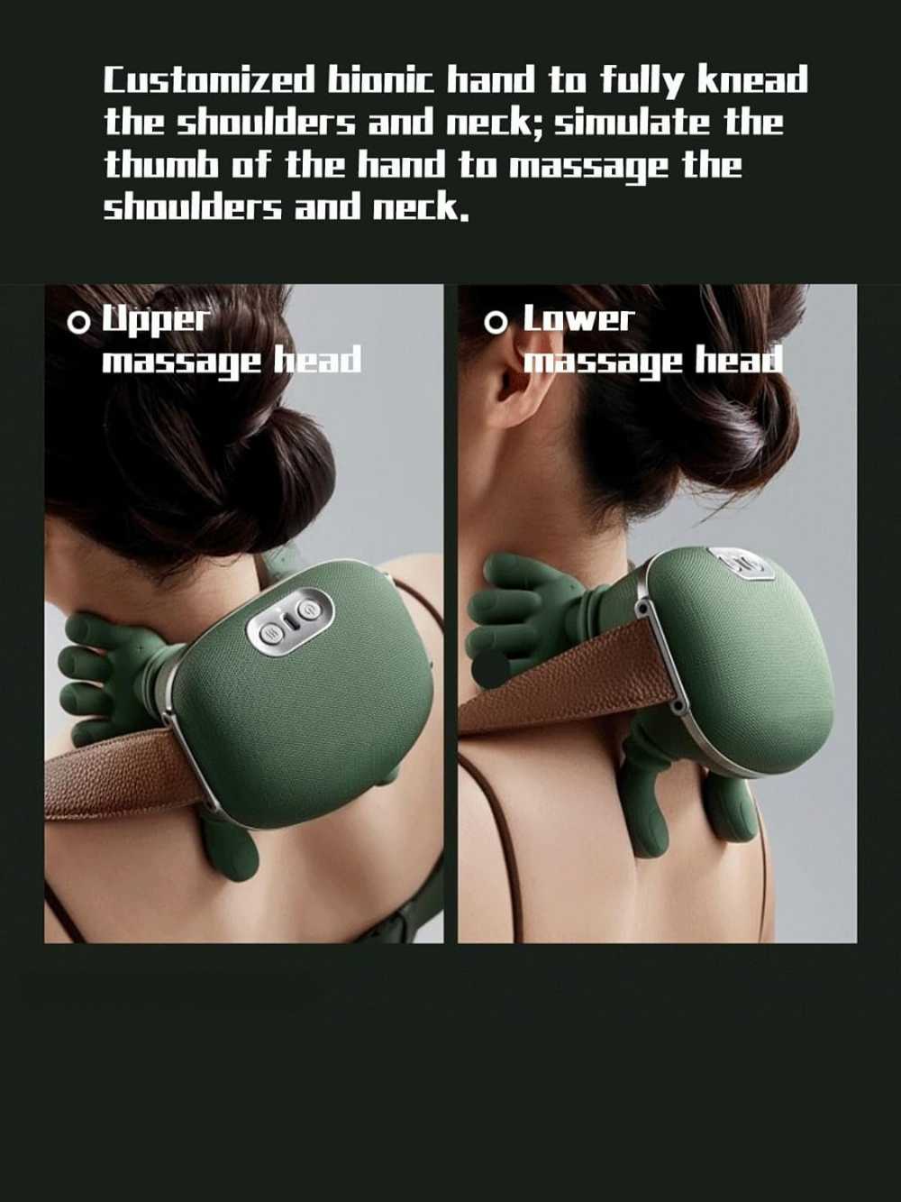 Deep Tissue Neck & Back Massager for Pain Relief & Muscle Relaxatio