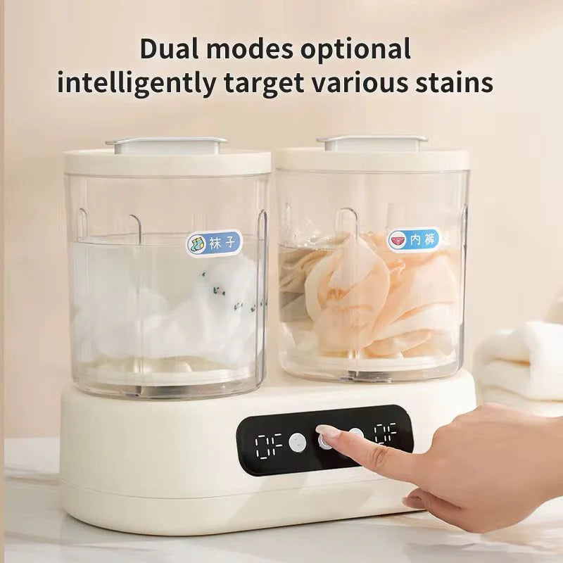 Portable Mini Washing Machine Double Bucket – Compact Twin Tub Washer UAE