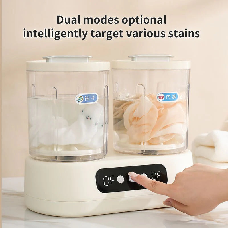 Portable Mini Washing Machine Double Bucket – Compact Twin Tub Washer UAE